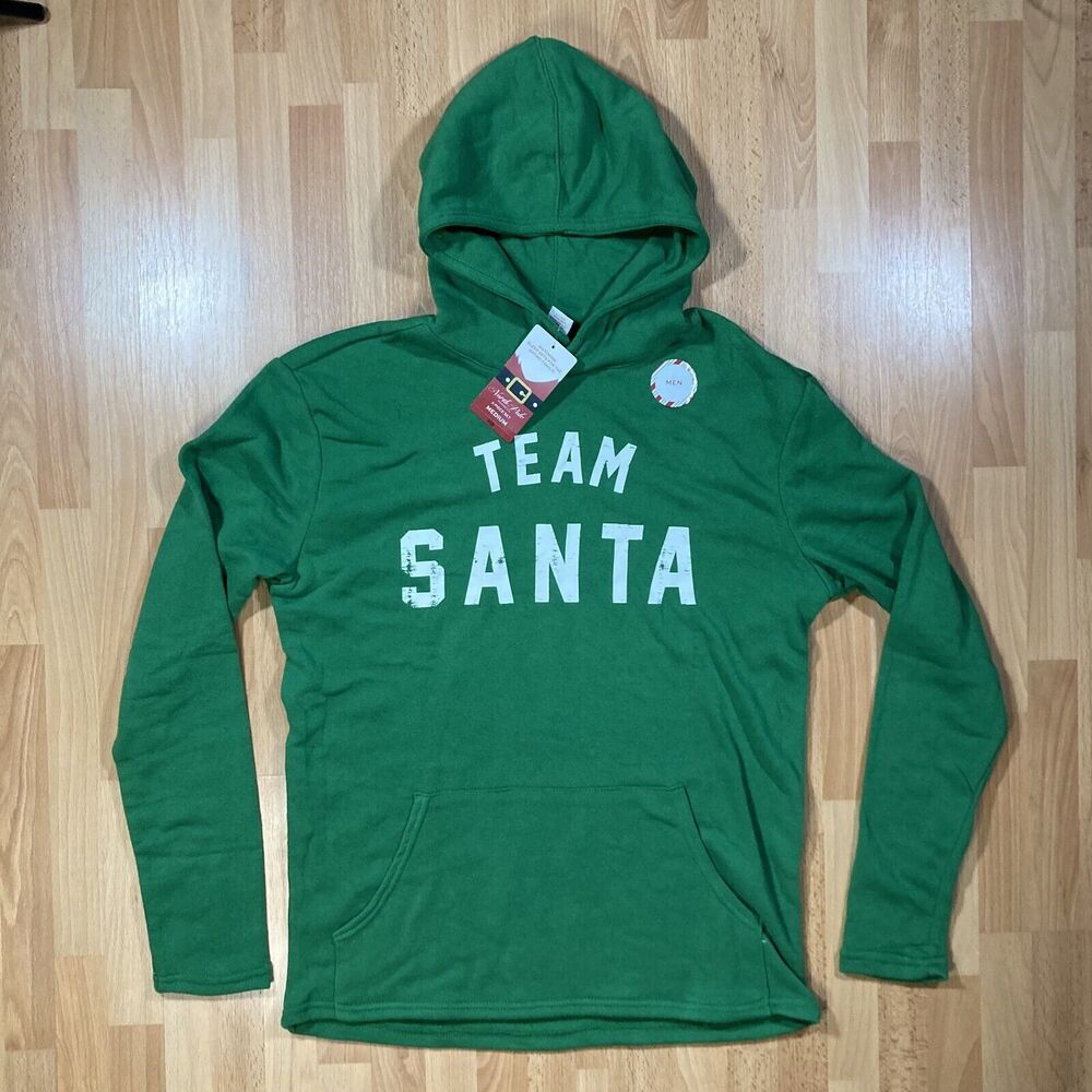 North Pole Team Santa Sleep Shirt (Men's Sz M) NEW Christmas Sweatshirt / Hoodie